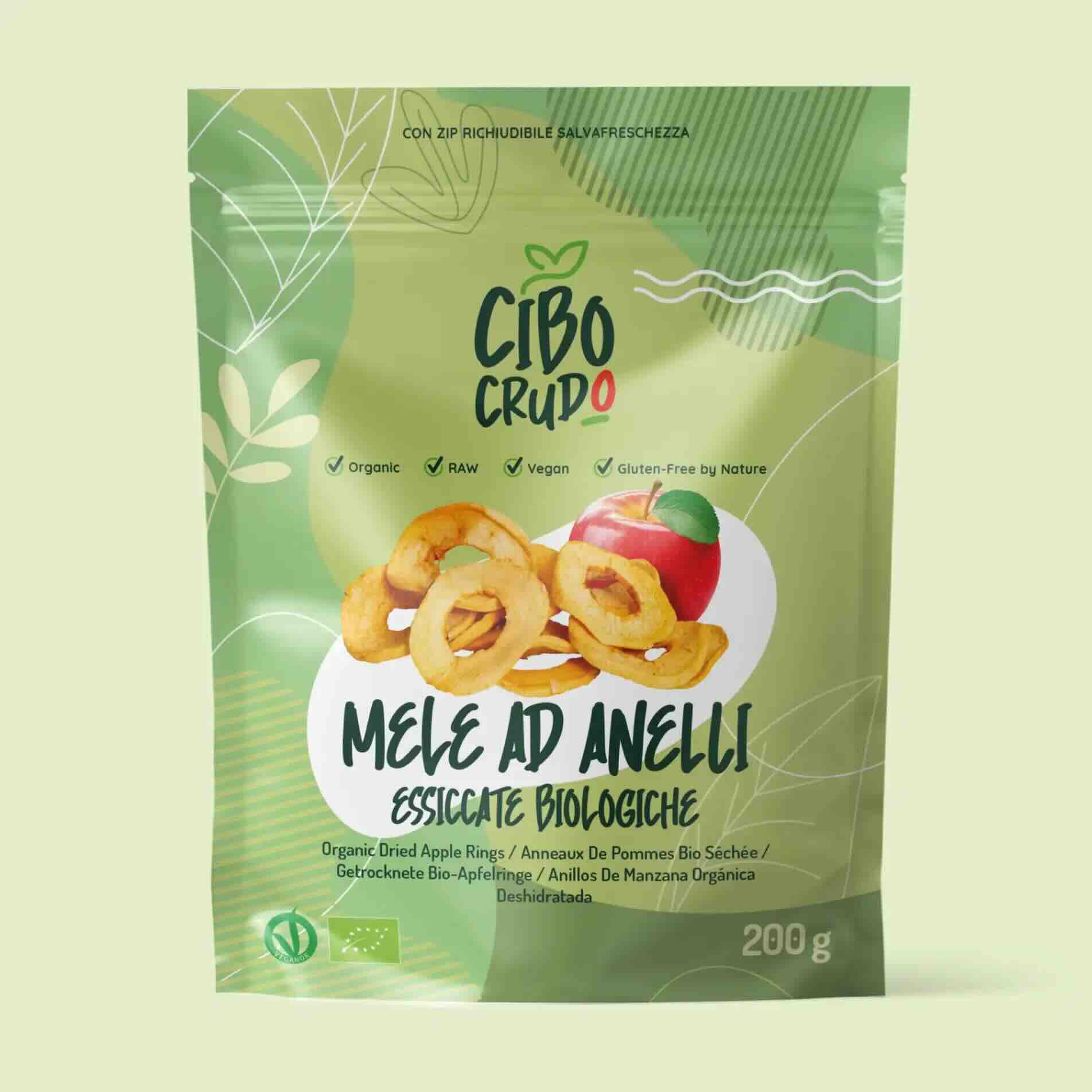 Mele Essiccate ad Anelli- Raw Organic - 200g